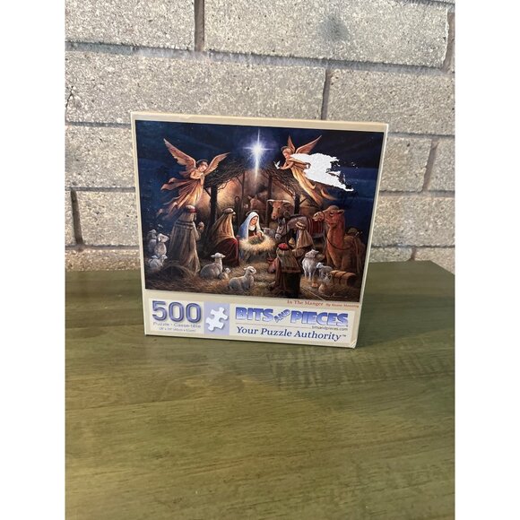 Nativity Scene 500-Piece Jigsaw Puzzle By Bits And Pieces - Picture 1 of 7